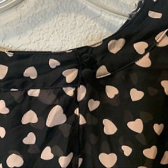 New York & Company Blouse Womens XS Coquette Office Whimsigoth Swiftie Sheer - Picture 6 of 11